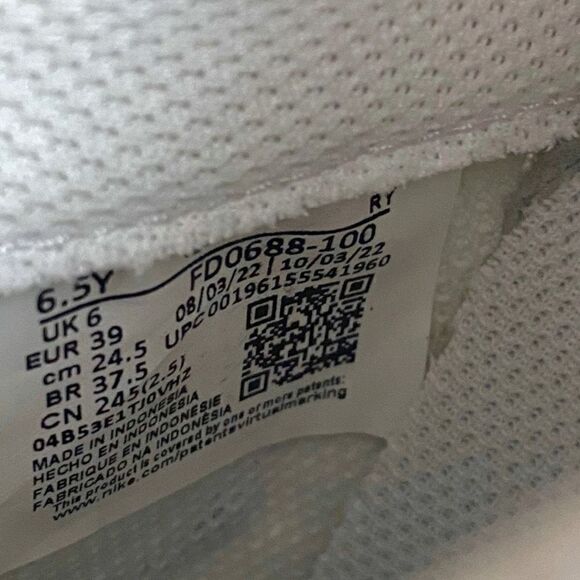 Nike Air Force 1 Impact Next Nature GS Shoes Big Kids FD0688-100 size 6.5Y New - Picture 6 of 6